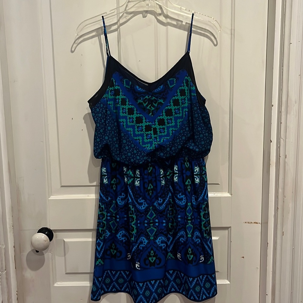 Express blue mini dress